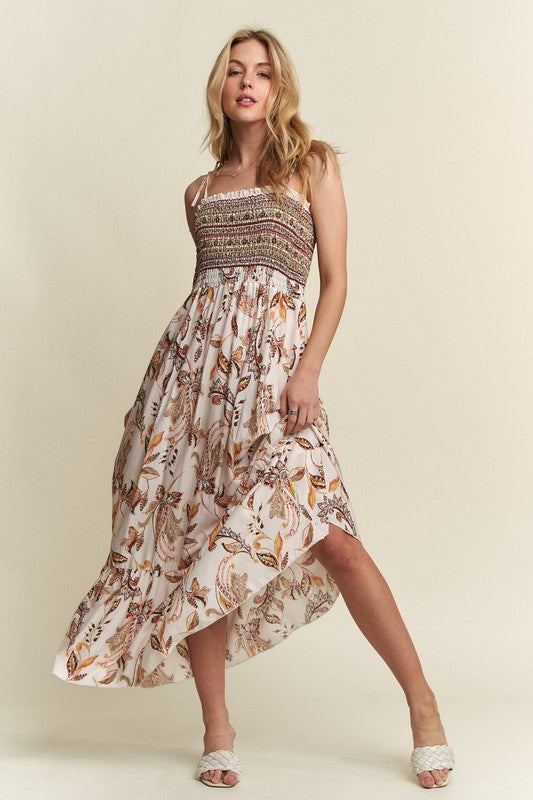 Boho Leaf Dress