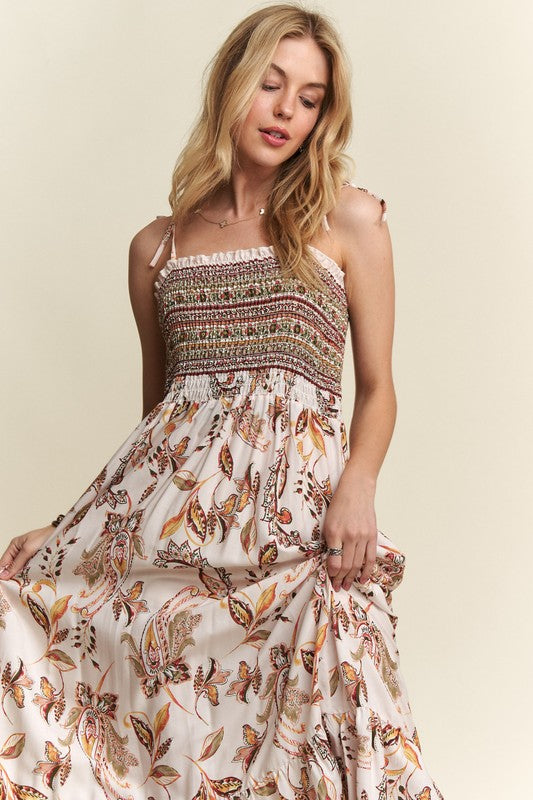 Boho Leaf Dress